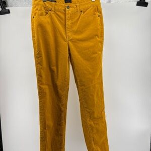 Talbots women’s size 8 mustard yellow Corduroy Pants